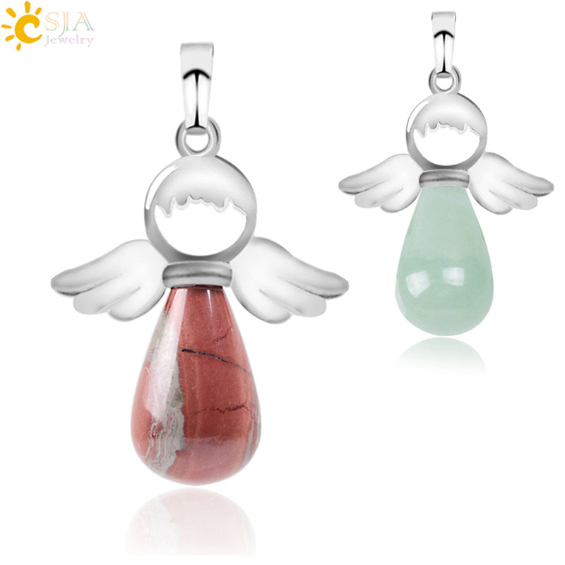 Head Jewelry Drop-shaped Crystal Creative Female Angel Pendants