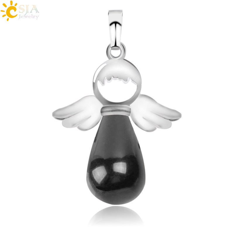 Head Jewelry Drop-shaped Crystal Creative Female Angel Pendants