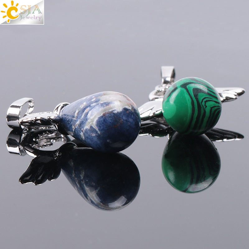 Head Jewelry Drop-shaped Crystal Creative Female Angel Pendants