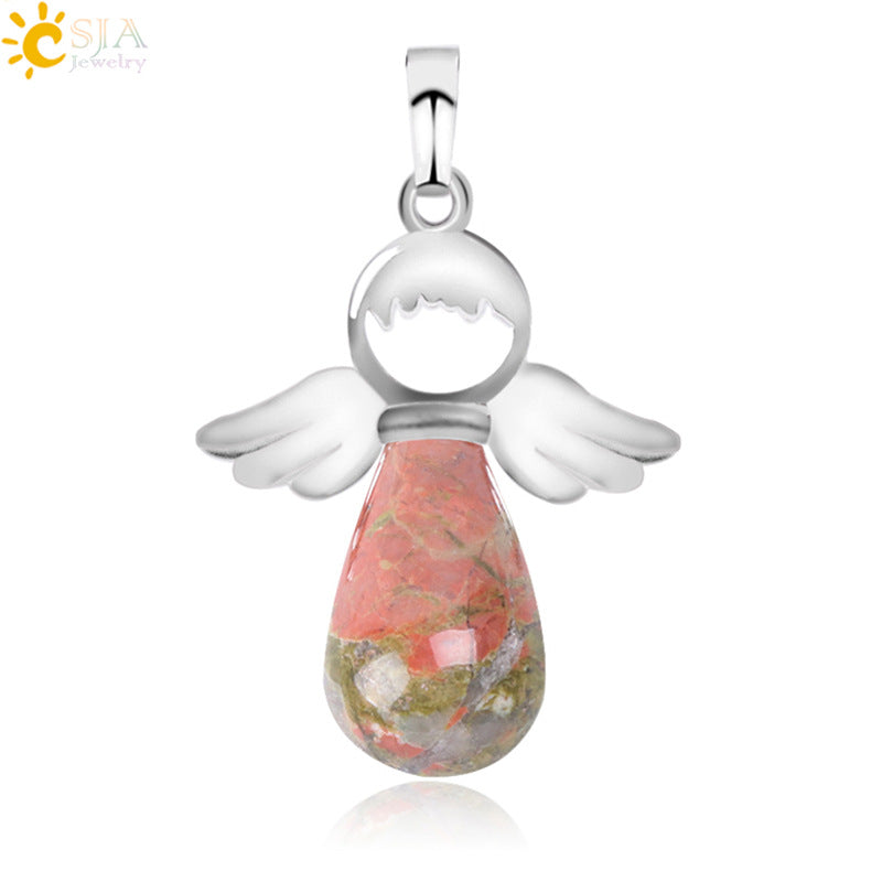 Head Jewelry Drop-shaped Crystal Creative Female Angel Pendants