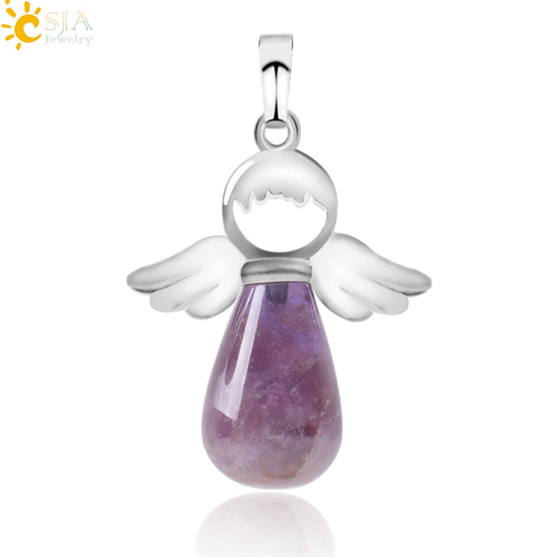 Head Jewelry Drop-shaped Crystal Creative Female Angel Pendants