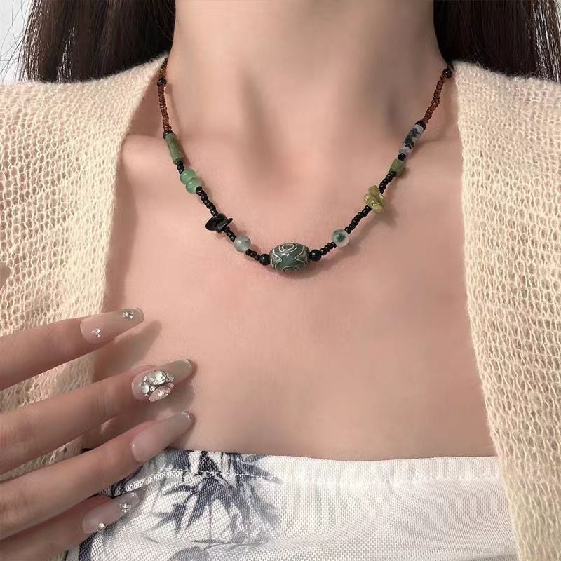 Women's High-grade Natural Stone Retro Easy Matching Necklaces
