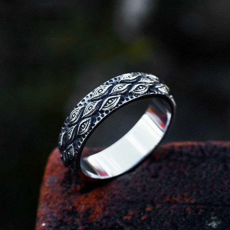 Men's Viking Totem All-seeing Eye Fashion Punk Rings