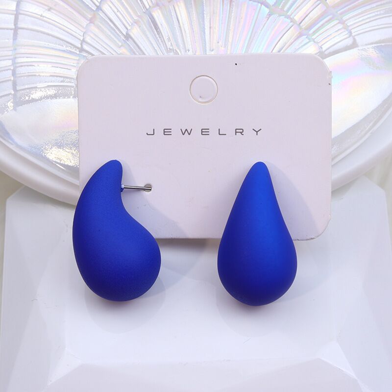 Women's Exaggerated Big Water Drop Gold-plated Teardrop Earrings