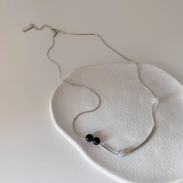 Women's Stone Niche Personality Simple Clavicle Chain Necklaces