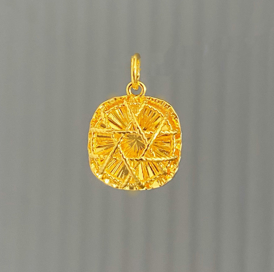 Gold Brushed Flash Elegant Sugar Integrated Chain Light Luxury Necklace