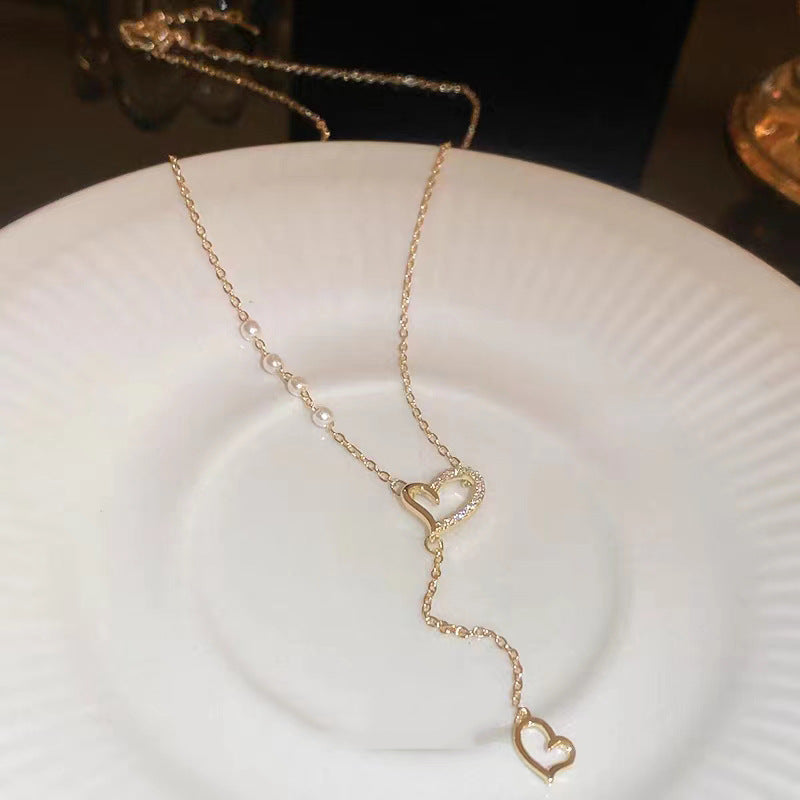 Titanium Steel Heart High-grade Light Luxury Necklaces