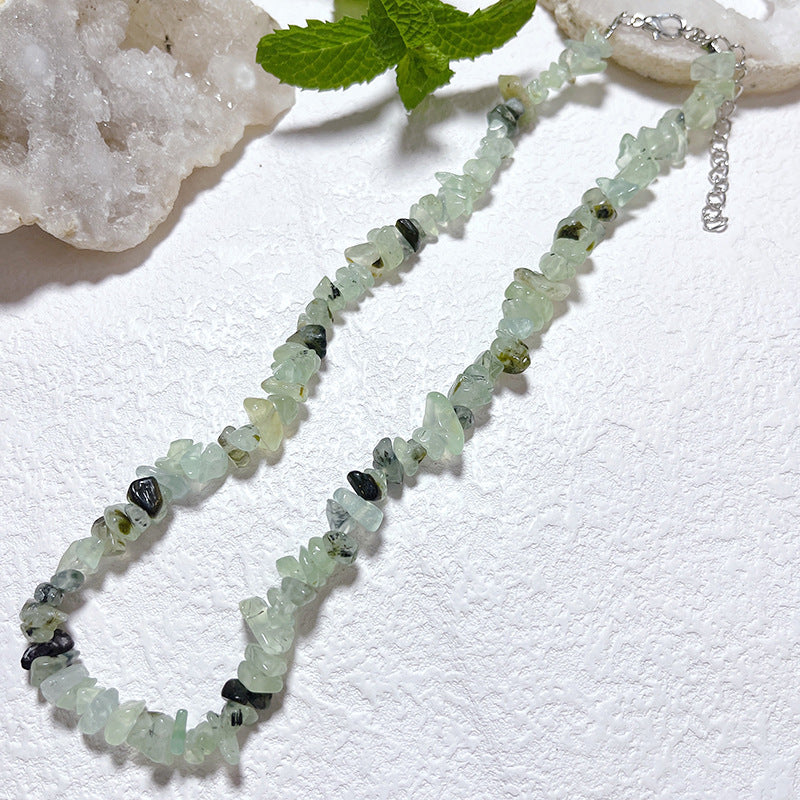 Gravel Style Neck Chain Bohemian Agate Necklaces