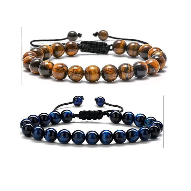 Jewelry Colorful Volcanic Rock Turquoise Tiger Eye Bracelets