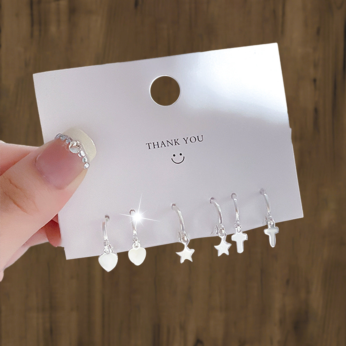 Clip Fresh Sweet Metal Alloy Suit Earrings