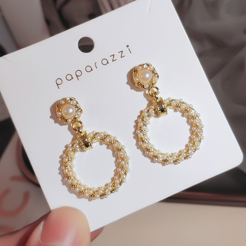 Women's Needle Elegant Long Tassel Thin Effect Earrings