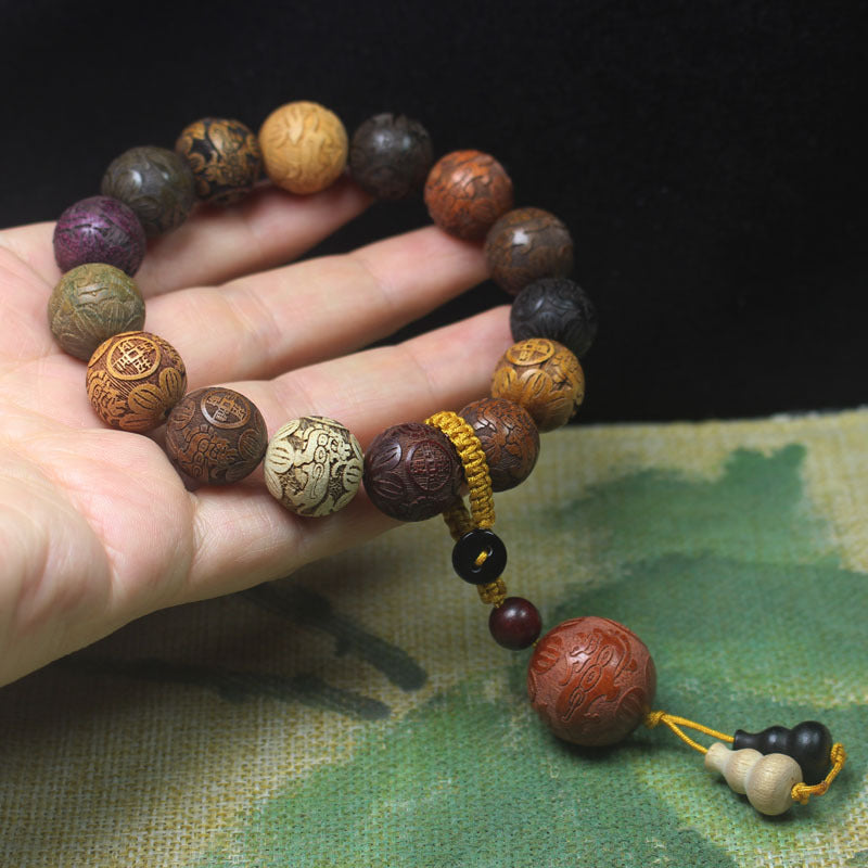 Wooden Beaded Find Cai Amass Fortunes Car Bracelets