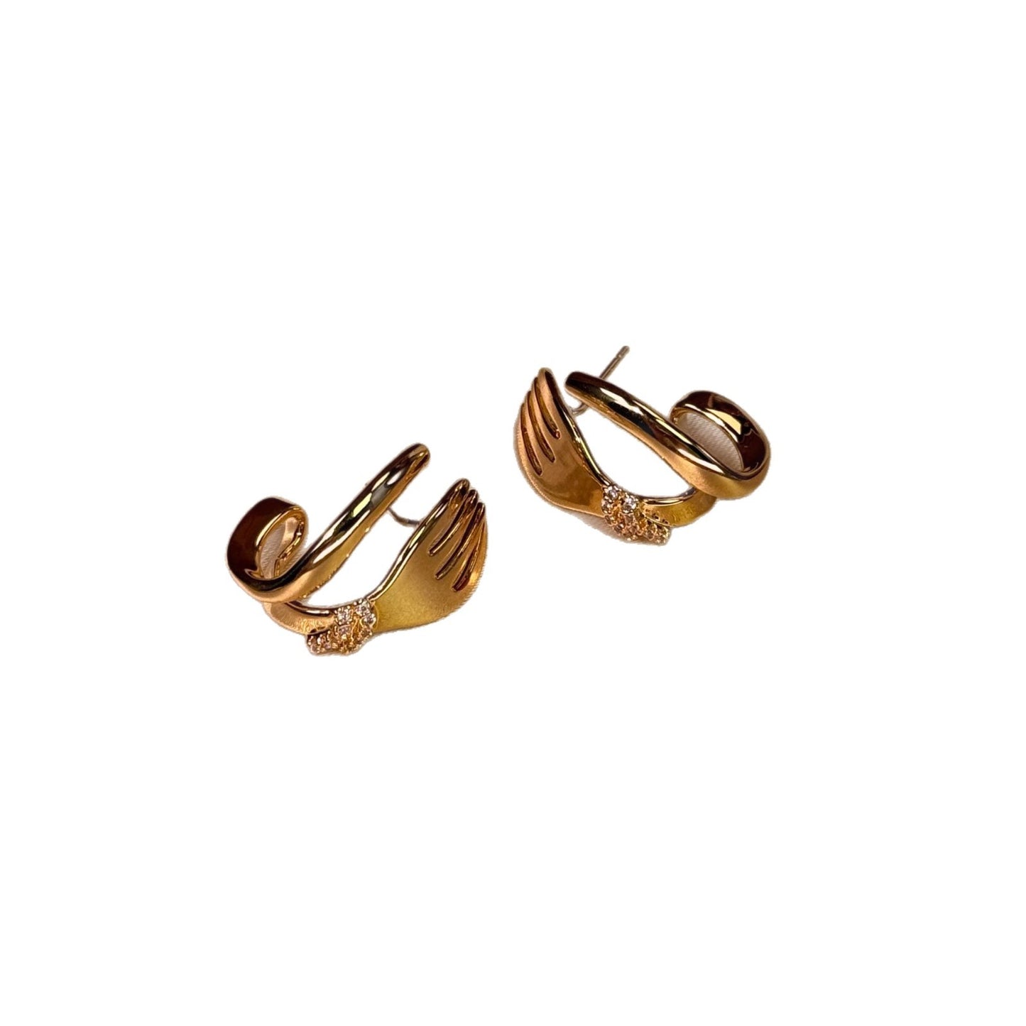 Cross Sier Pin Ear Fashion Exquisite Commuter Eardrops Earrings