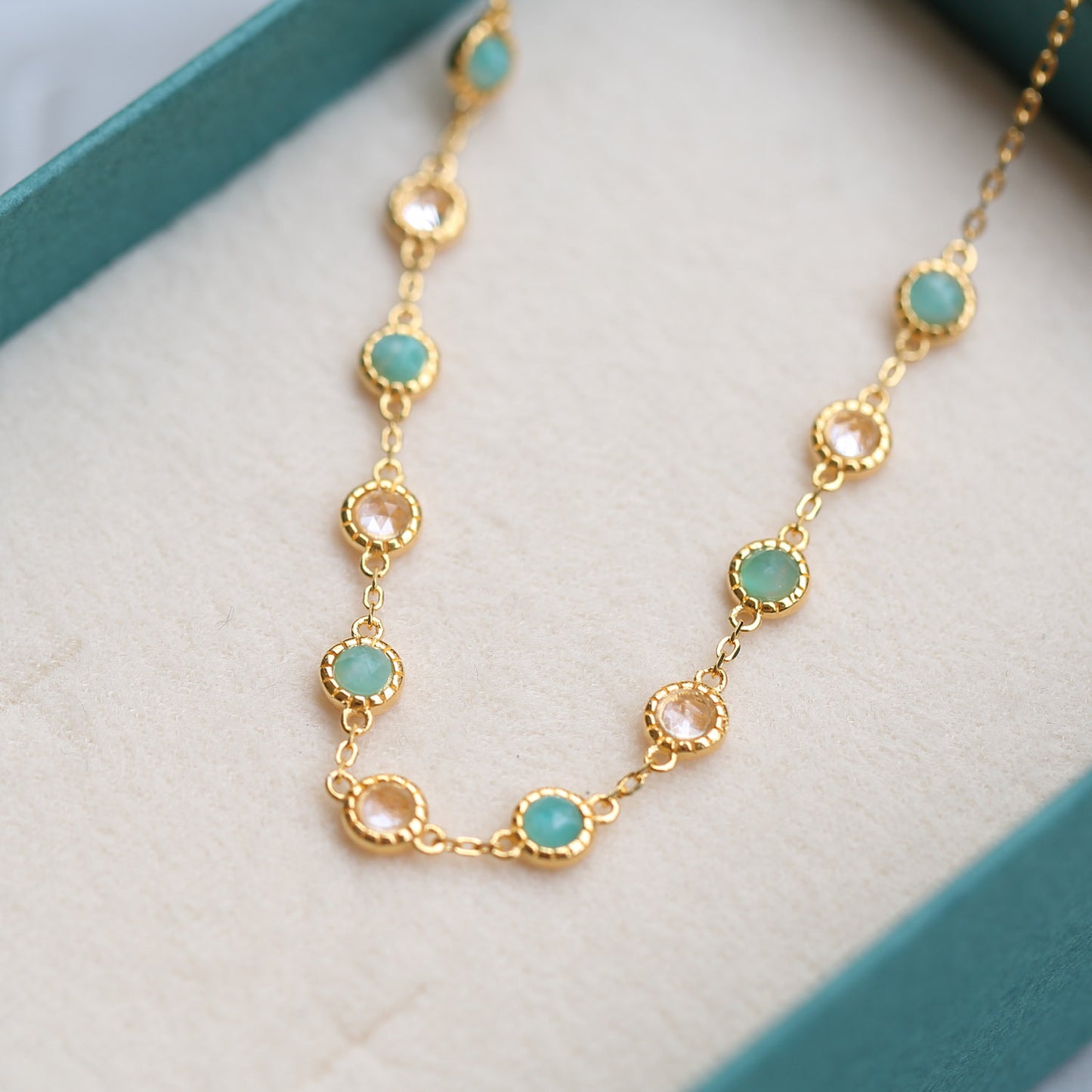 Dream Series Sterling Sier Natural Opal Garnet Bracelets