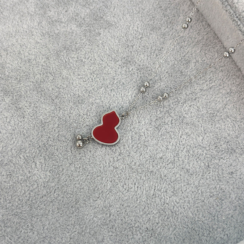 Gourd Tassel Fashion Titanium Steel No Fading Clavicle Necklaces