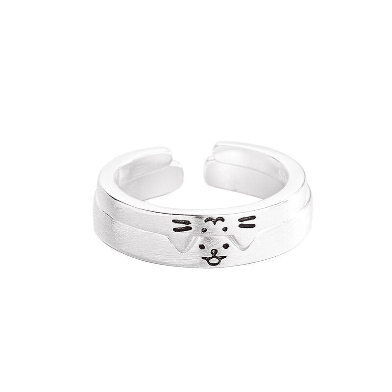 Kitten Puppy Couple Cute Fashion Cat Rings