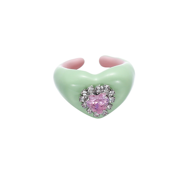 Female Affordable Luxury Style High-grade Drop Oil Rings