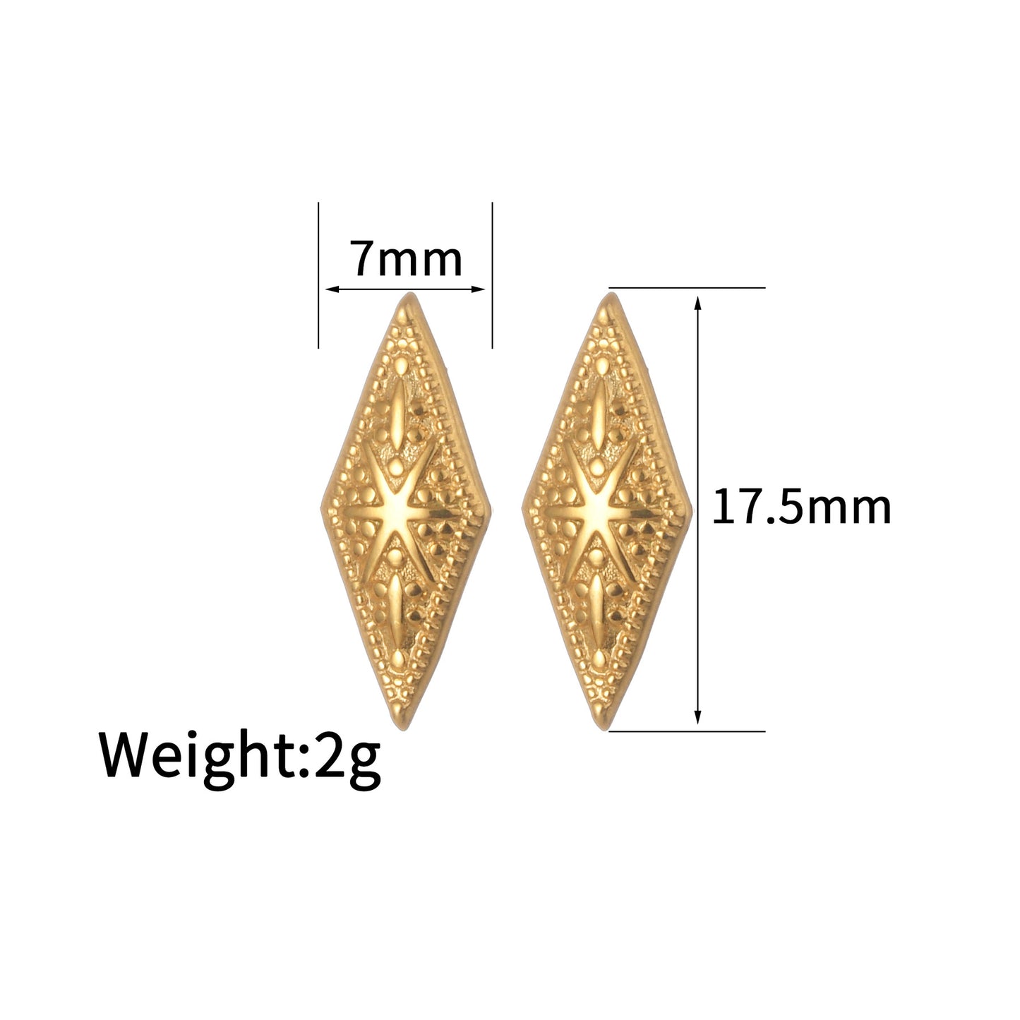 Women's Ear Simple Stainless Steel Animal Bee Earrings
