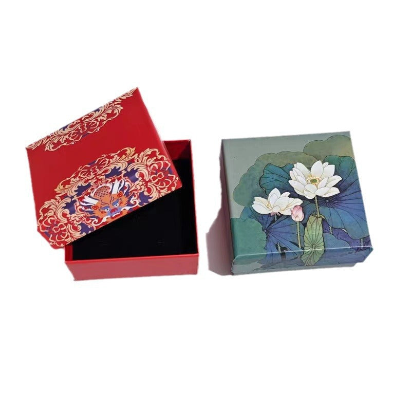 Women's & Men's Ore Cinnabar Double Purple Gold Sand Rings