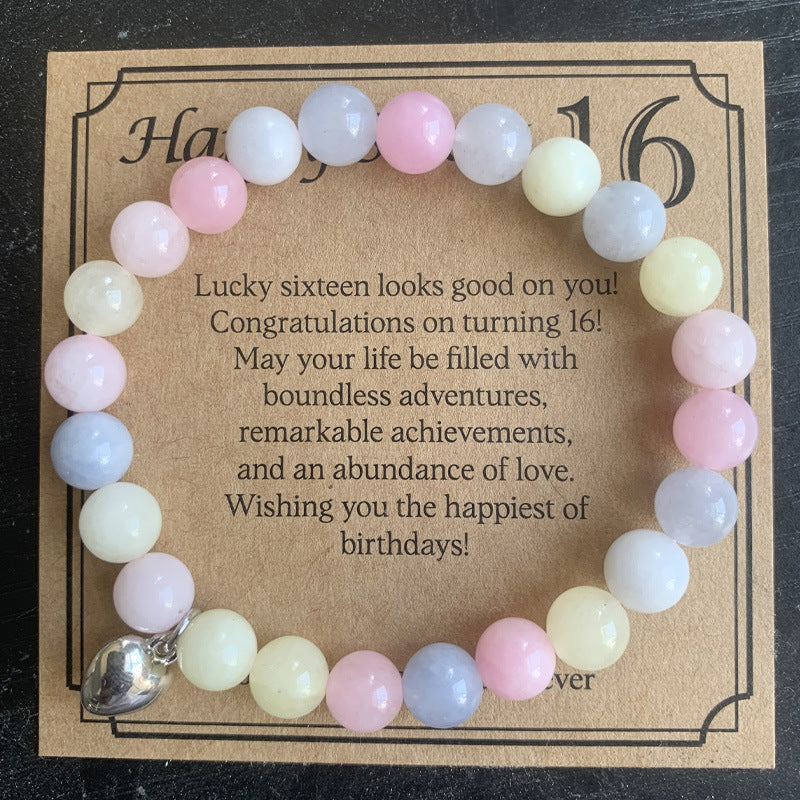 Knot Woven Adjustable School Day Birthday Bracelets