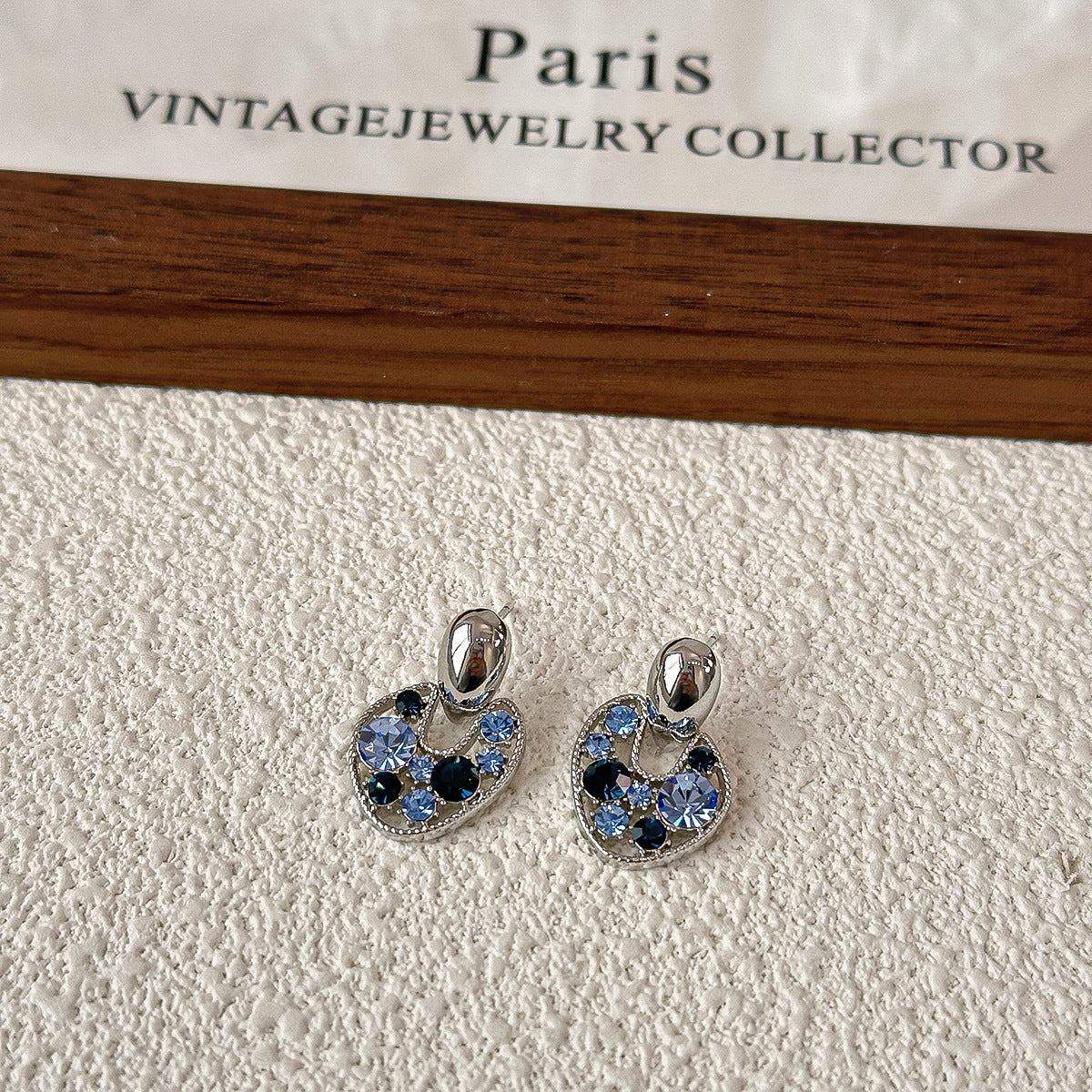 Women's High-grade Frosty Style Small Elegant Simple Fashionable Irregular Gang Drill Earrings