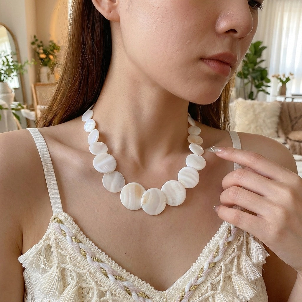 Women's Summer Vacation Style Flower Y-shaped Twin Starfish Necklaces