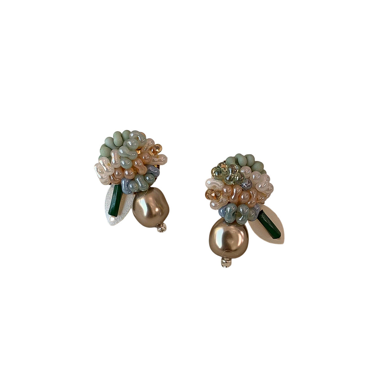Atmosphere Flower Bud Beaded Female Special Interest Light Luxury High-grade Rings
