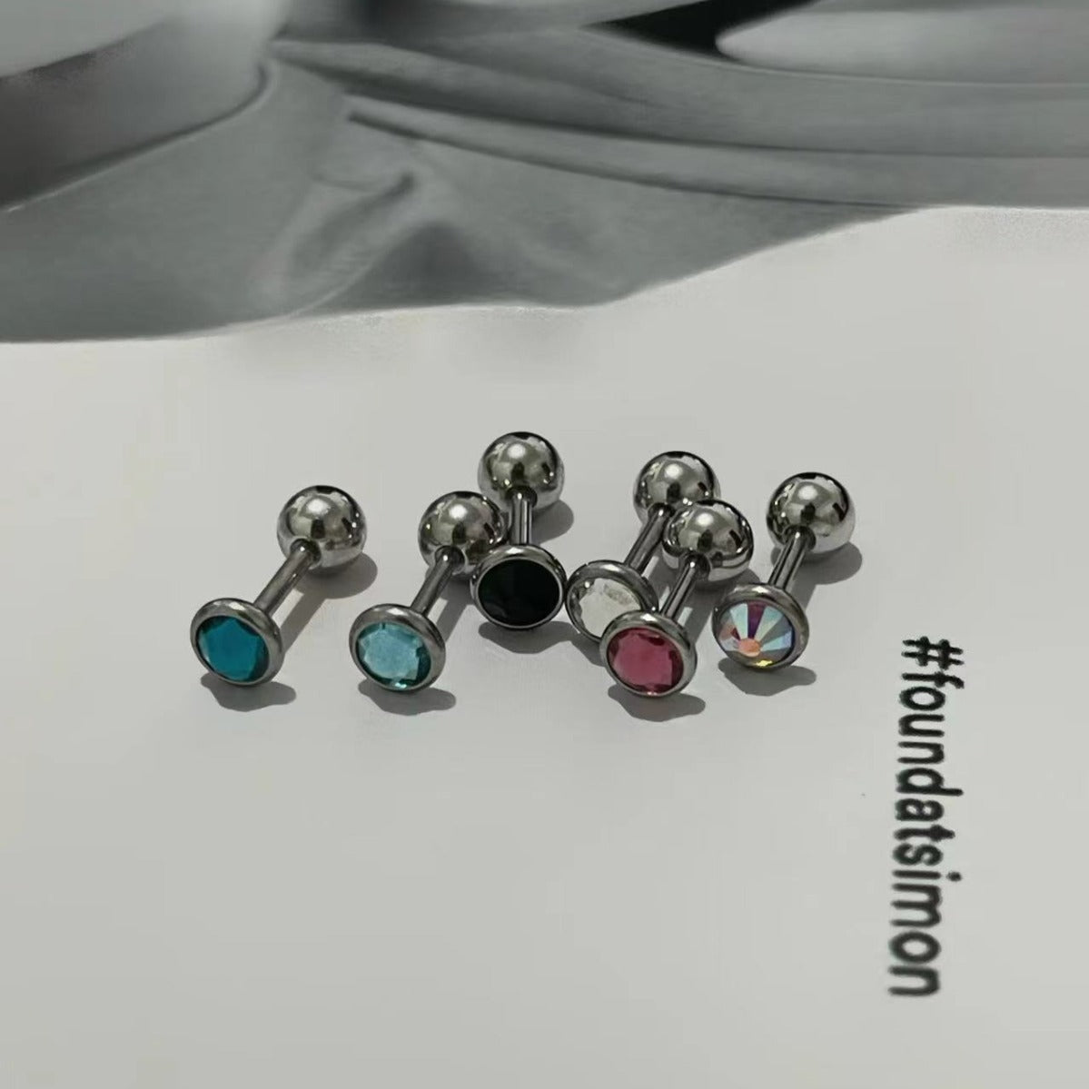 Ear Bone Sweet Cool Niche Round Earrings