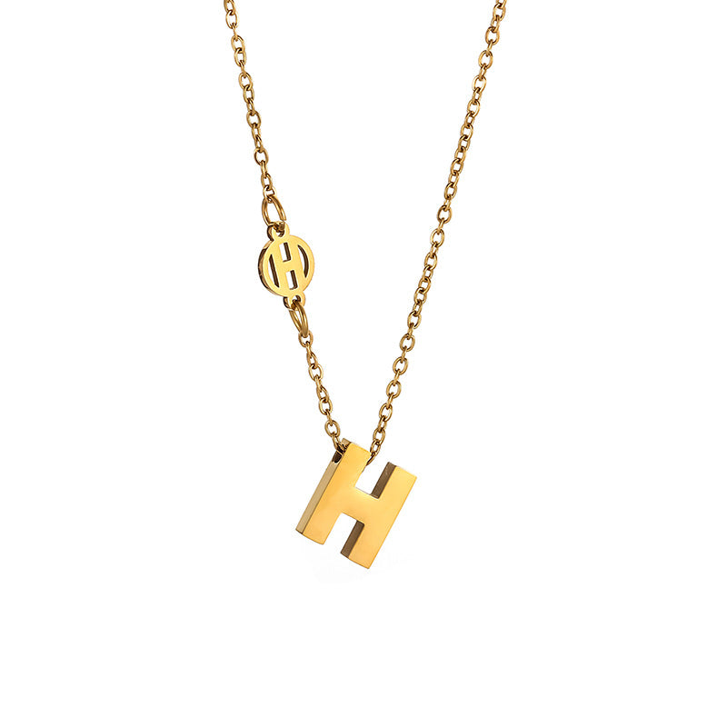Simple Graceful Fashion Personality Letter Female Clavicle Necklace