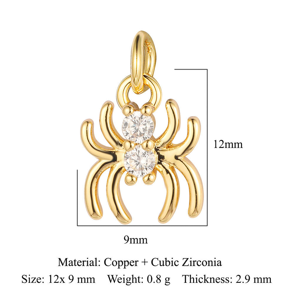 Boy Copper Zircon Turtle Butterfly Ornament Pendants