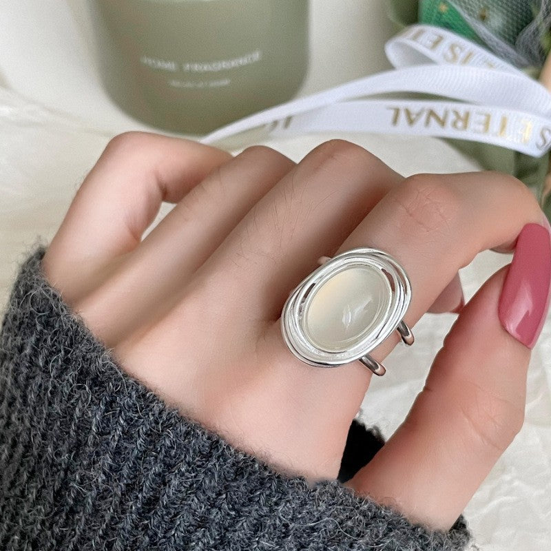 Women's Style Design High-grade Sense Adjustable Opening Light Ring