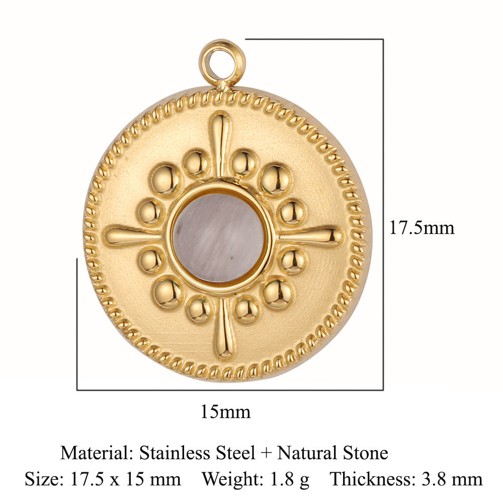 Steel Water Drop Shape Ornament Accessories Pendants