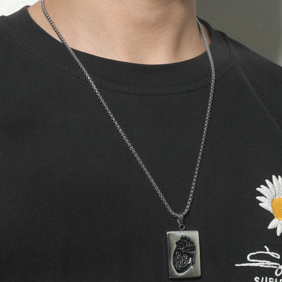 Billion Minimalist Creative Heart Gold Sier Necklaces