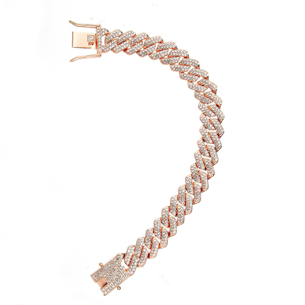 Women's & Men's Alloy Cuban Link Chain Diamond-shaped Hip Necklaces
