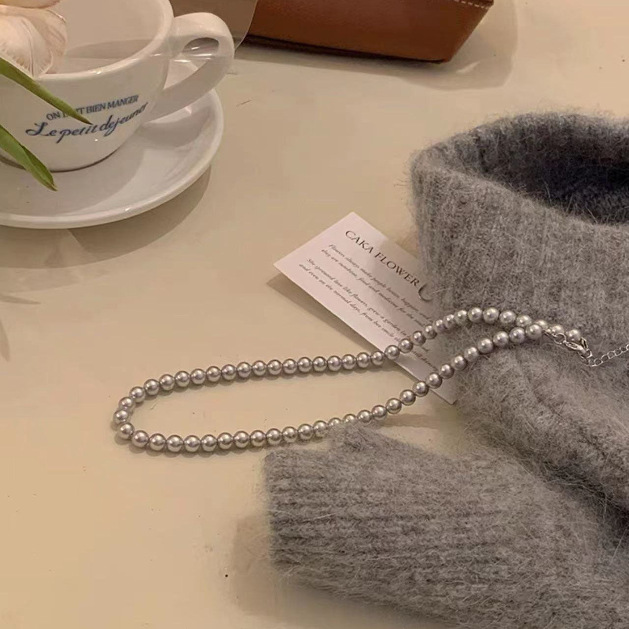 Women's Pearl High-grade Temperament Wild Sweater Chain Necklaces