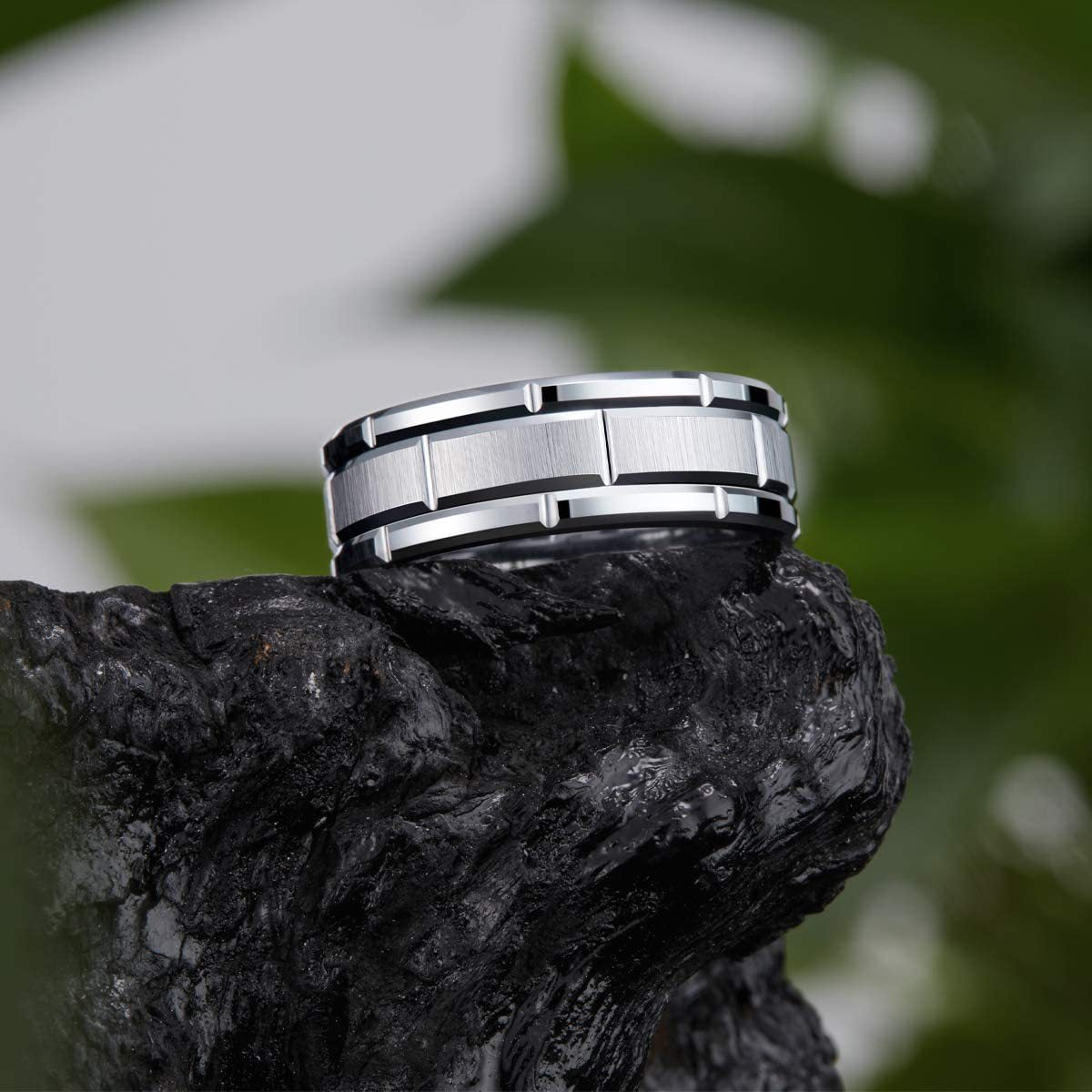 Men's Simple Jewelry Batch Flower Vacuum Plating Rings