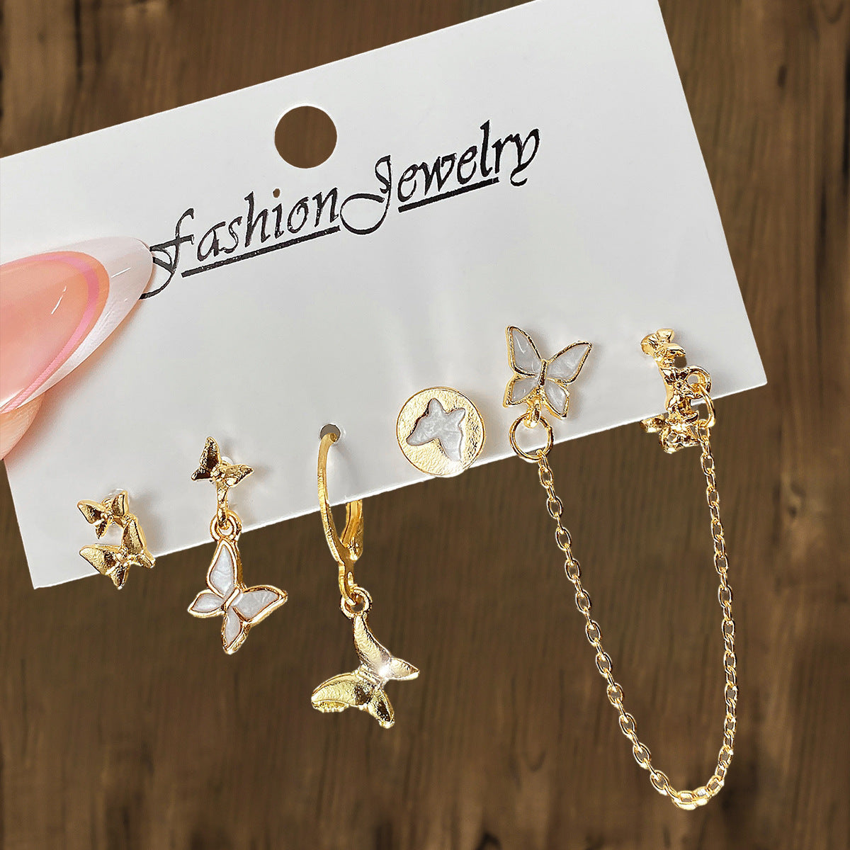 Clip Fresh Sweet Metal Alloy Suit Earrings