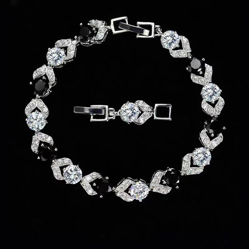 Women's & Men's White Stitching Hip Hop Versatile High Bracelets