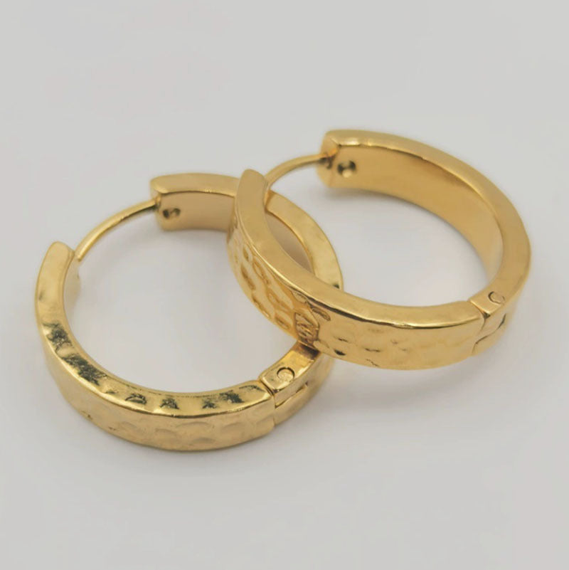 Stainless Steel Ear Male Female Personality Earrings