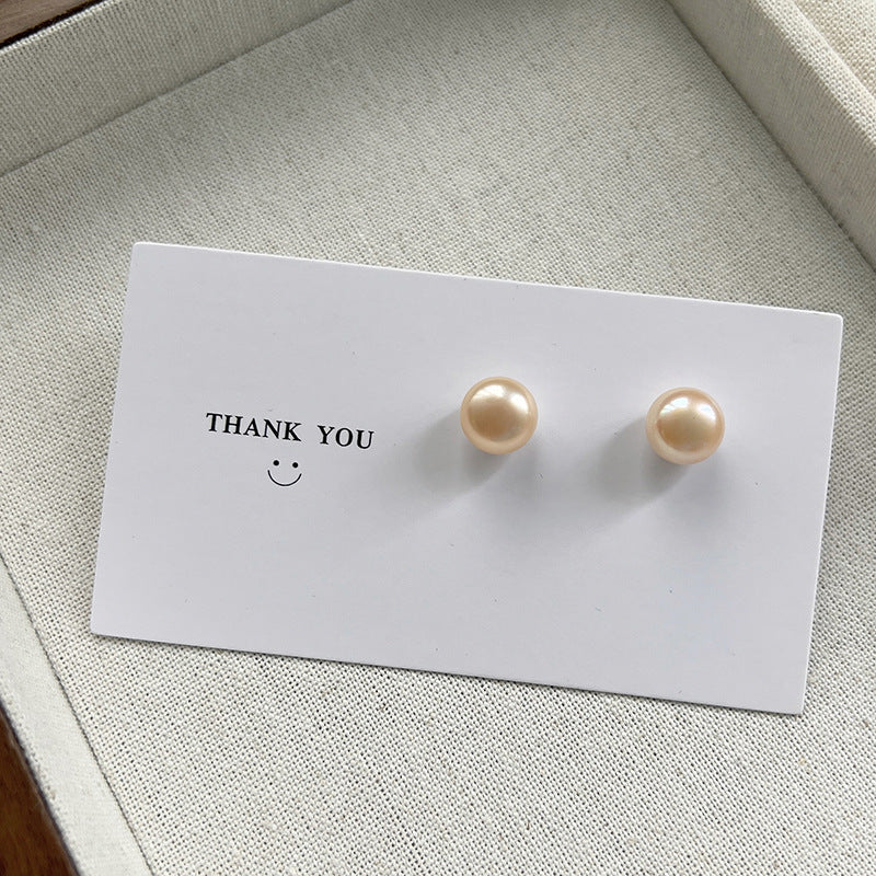 Women's Pearl Real For Everyday Joker Trendy Earrings