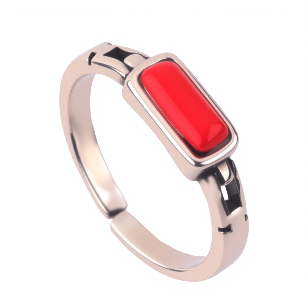 Female Niche High Sense Chain Index Finger Ring