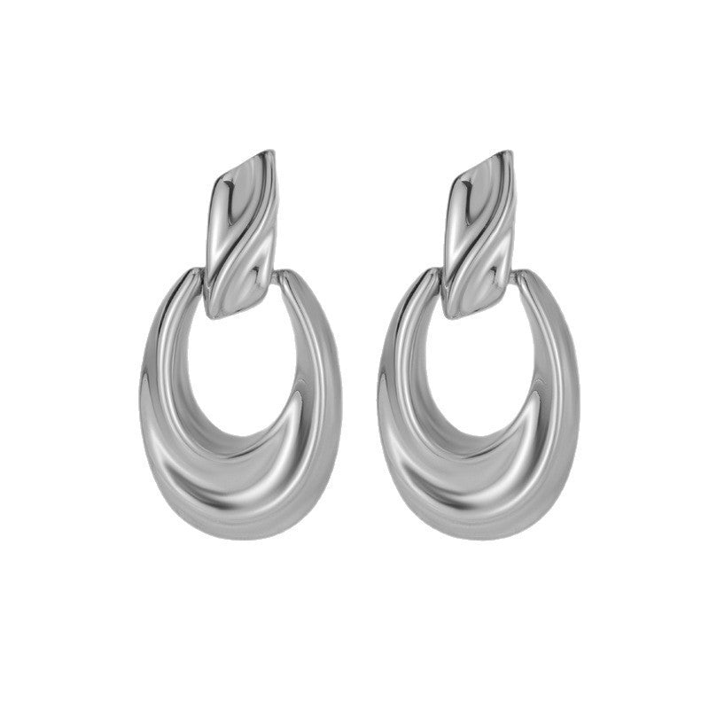Personality Hollow Out Water Drop Metal Creative Rings