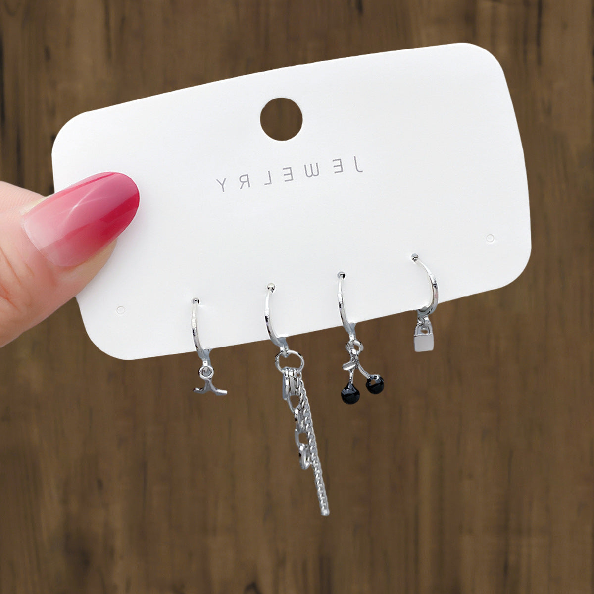 Clip Fresh Sweet Metal Alloy Suit Earrings