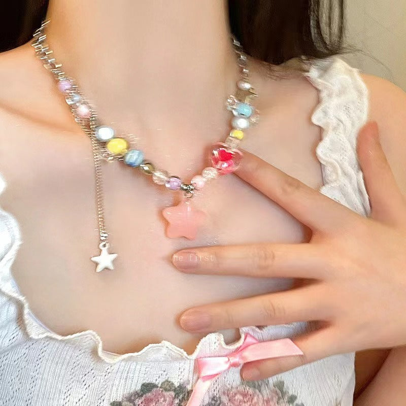Women's Candy Tassel Light Luxury High-grade Clavicle Necklaces