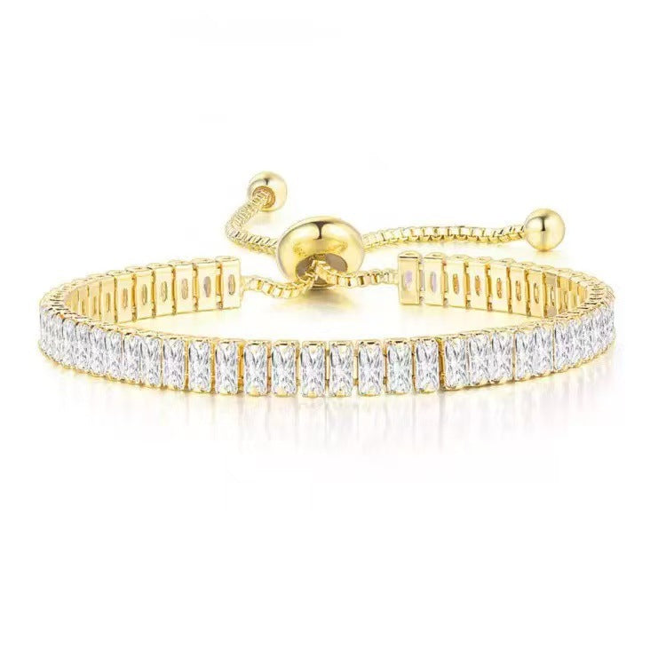 Women's & Men's Hip Hop Diamond Black Zircon Tennis Bracelets