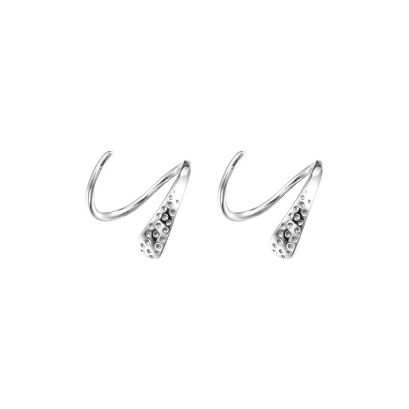 Women's Niche Bag Fashion Temperament Korean Style High-grade Sterling Earrings