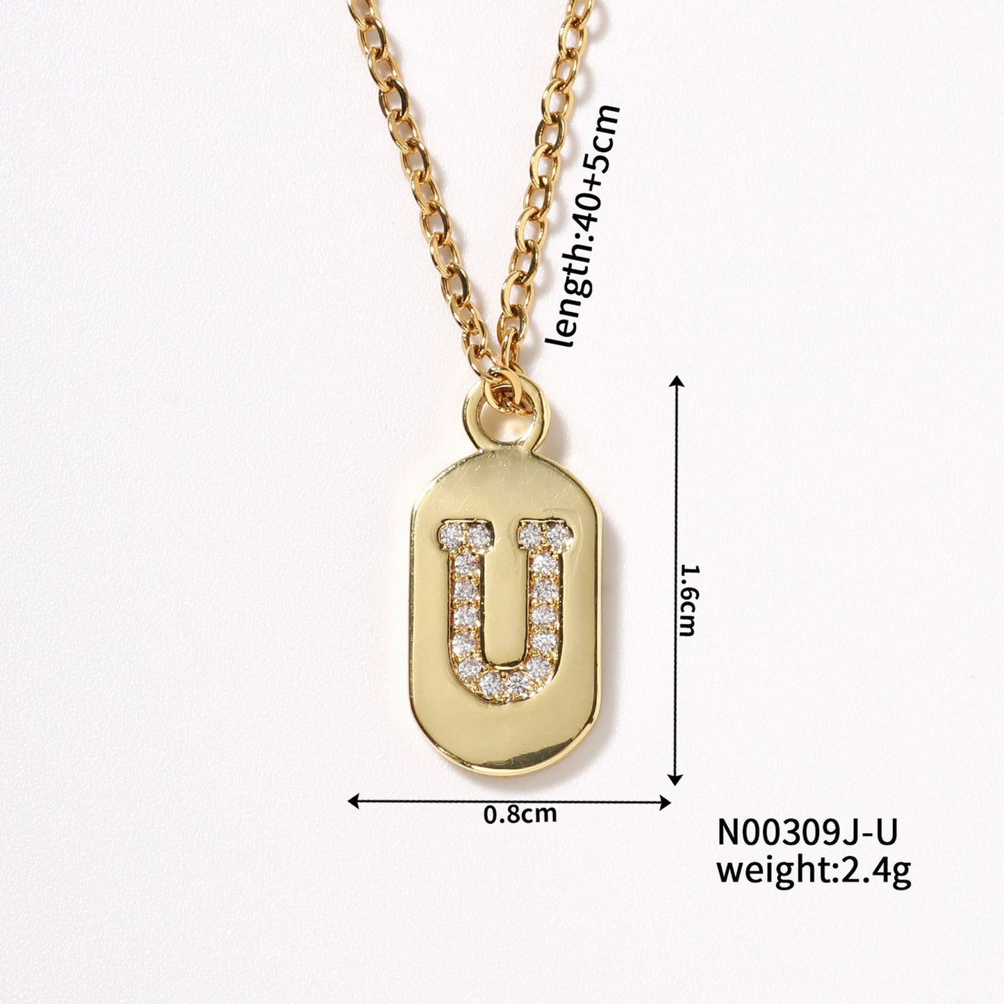 Best-selling English Letter Style Light Luxury Necklaces