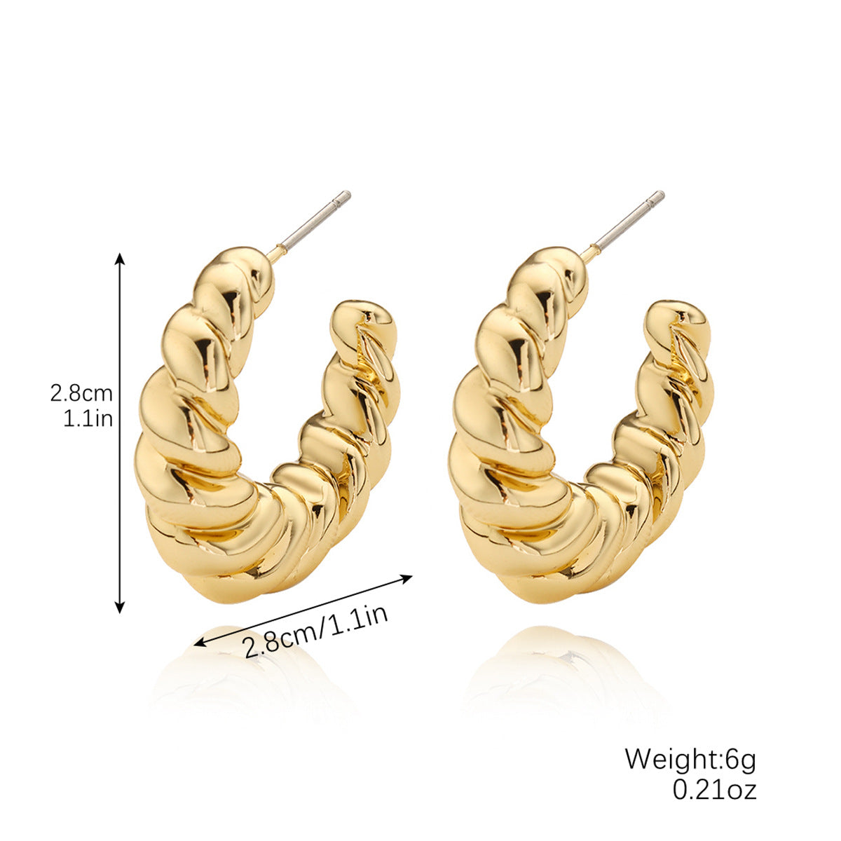 Plastic Minimalist Glossy Water Drop Acrylic Earrings