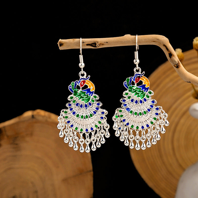 Miao Sier Ethnic Totem Phoenix Bell Rings