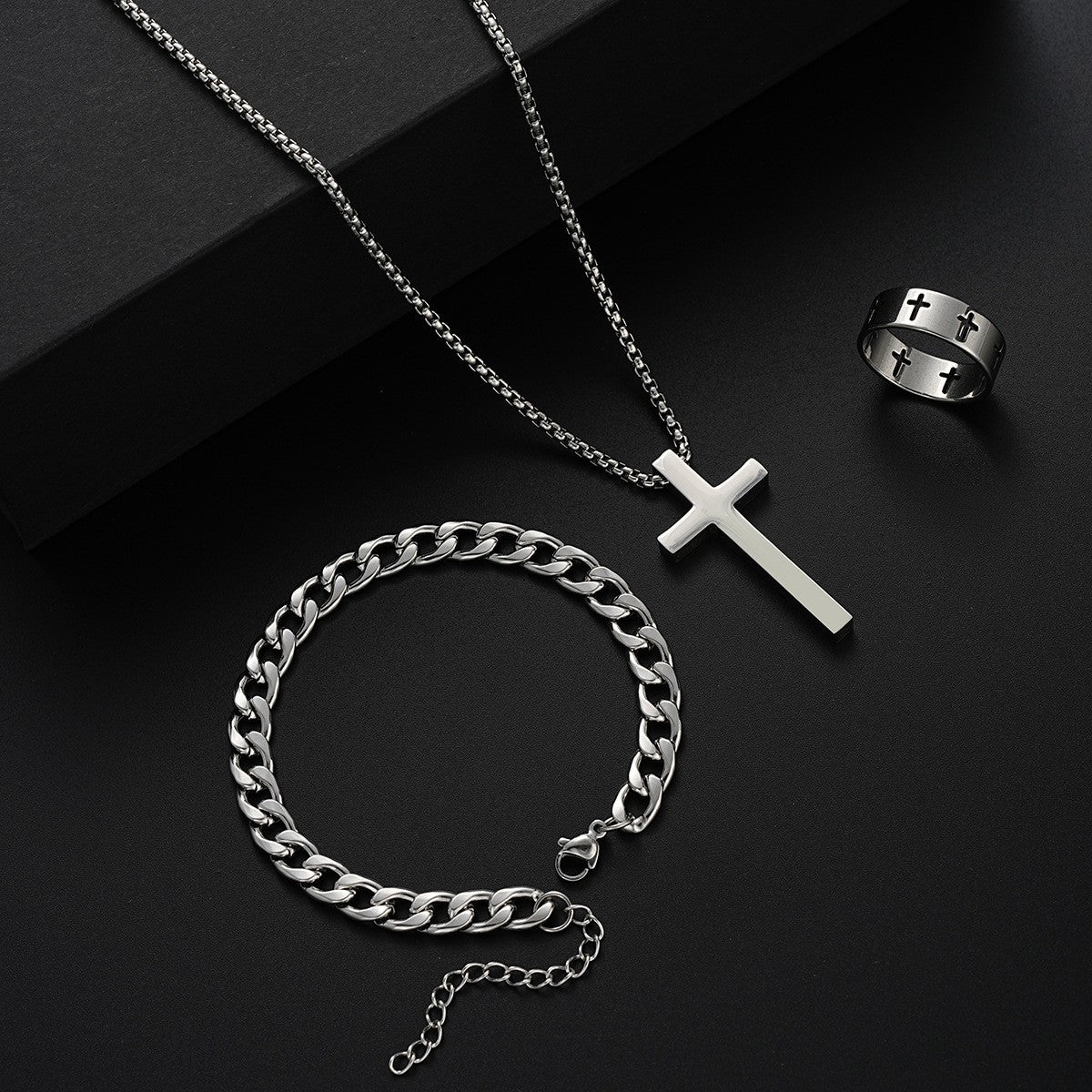 Men's Creative Simple Temperament Stainless Steel Series Necklaces